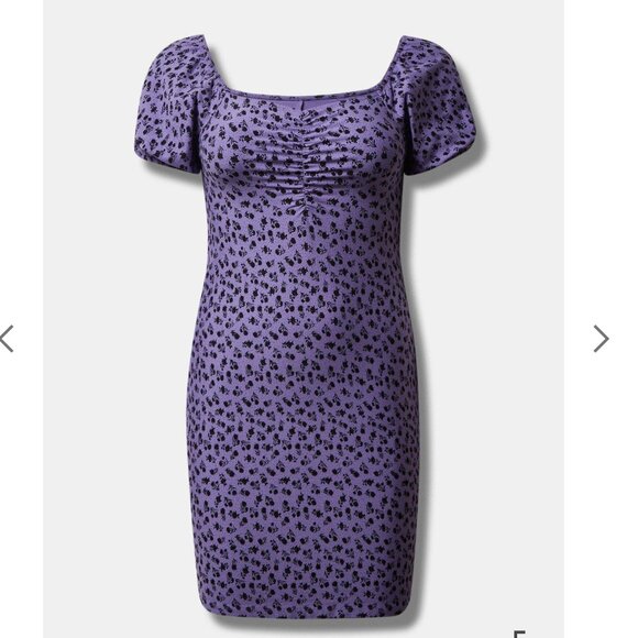 3X Torrid Betsey Johnson Mini Foxy Ruched Dress - Picture 4 of 10